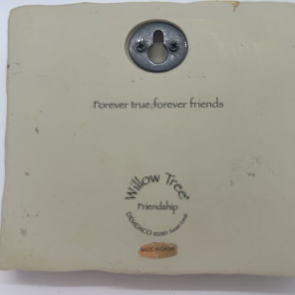 Willow Tree Forever True Friends Plaque Wall Hanging Friendship Susan Lordi 2001 - Picture 8 of 10